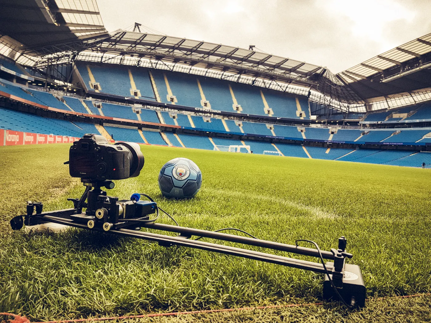 Camera rig in action at a sports production